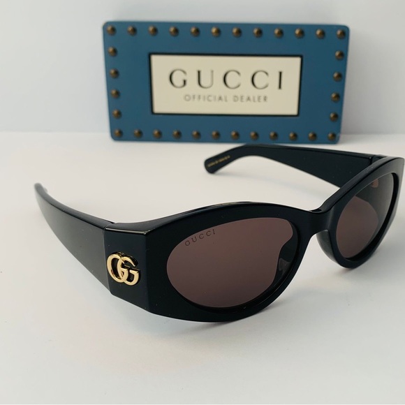 💯 Authentic - New GUCCI GG1401S BLACK-BLACK-GREY
Sunglasses - Picture 6 of 14
